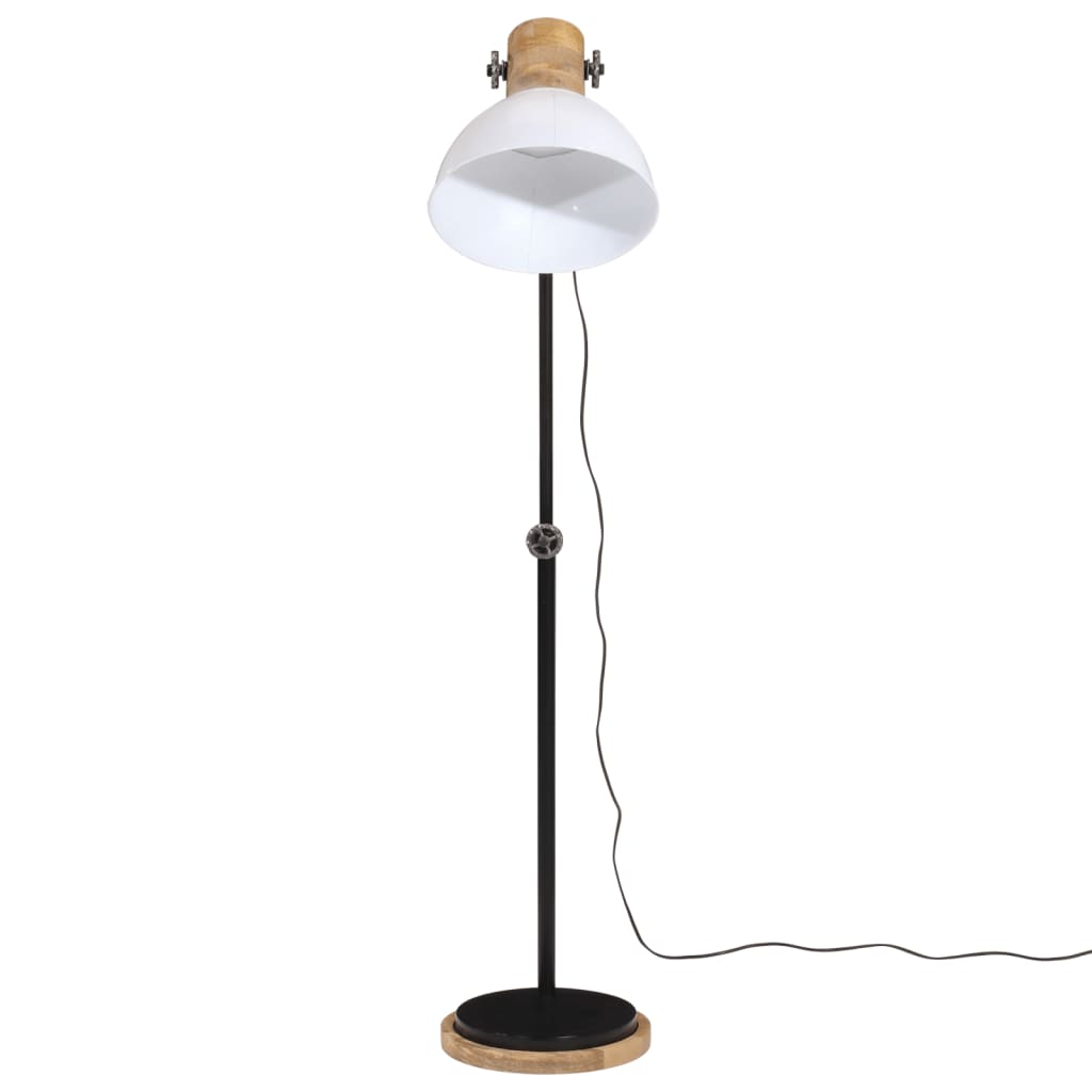 VidaXL Stehleuchte 25 W E27 30x30x100-150 cm weiß