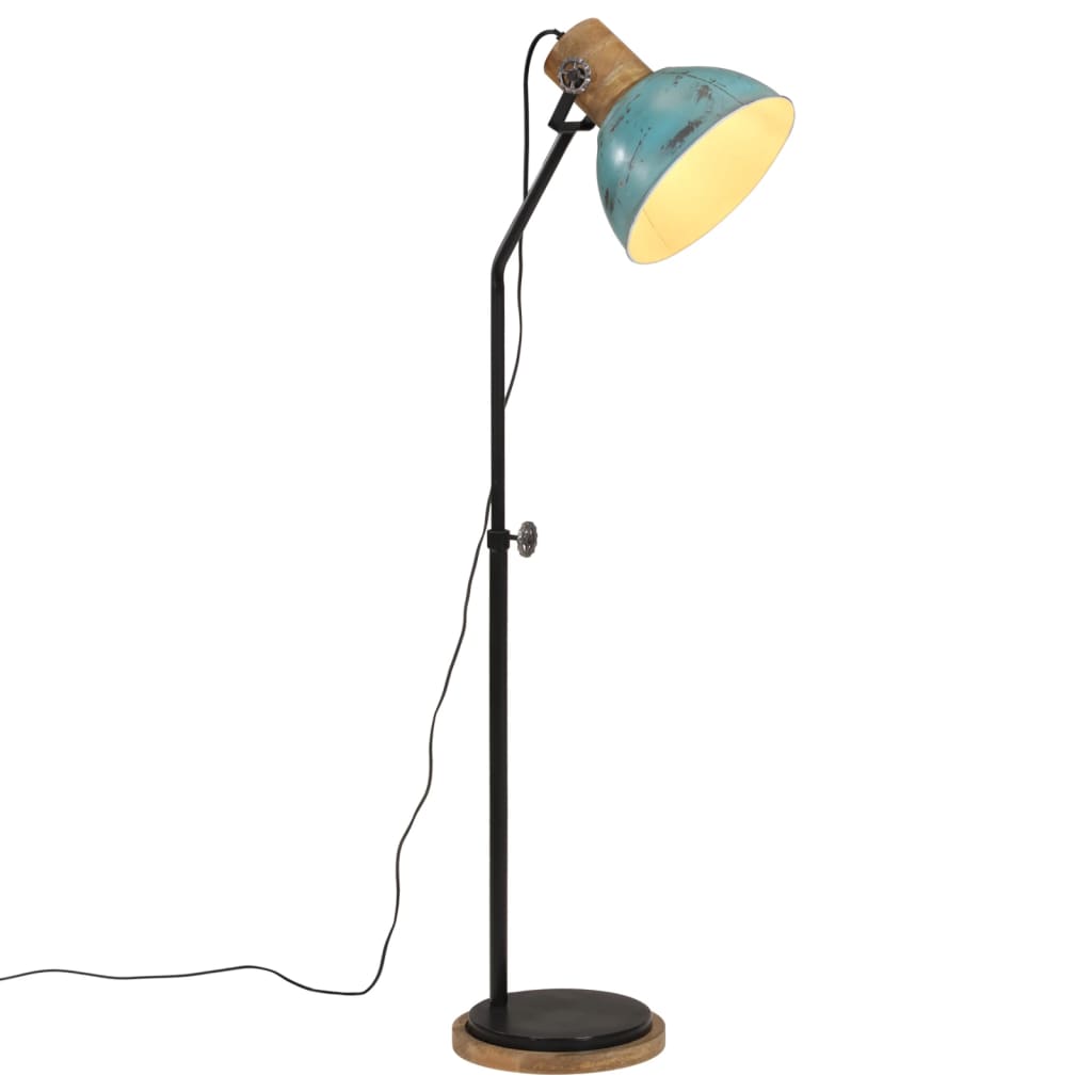 Vidaxl Floonal Lamp 25 W E27 30x30X100-150 cm zvětralá modrá