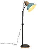 Vidaxl golvlampa 25 w e27 30x30x100-150 cm väderbitna blått