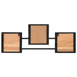 Vidaxx Wandgarderobe 90x1x35 cm aus massivem Akazienholz und Eisen