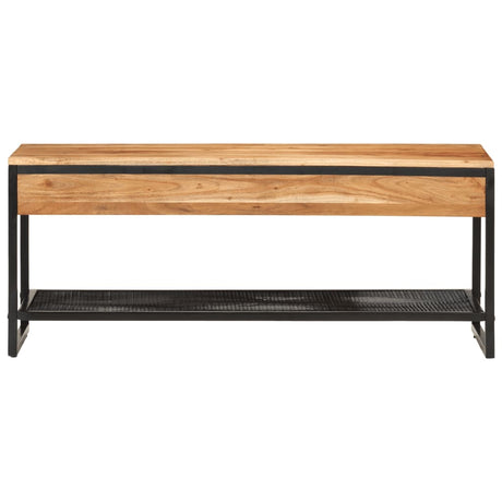 Vidaxx Schuhbank 110x35x45 cm massives Akazienholz und Eisen