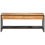 VidaXL shoe bench 110x35x45 cm solid acacia wood and iron