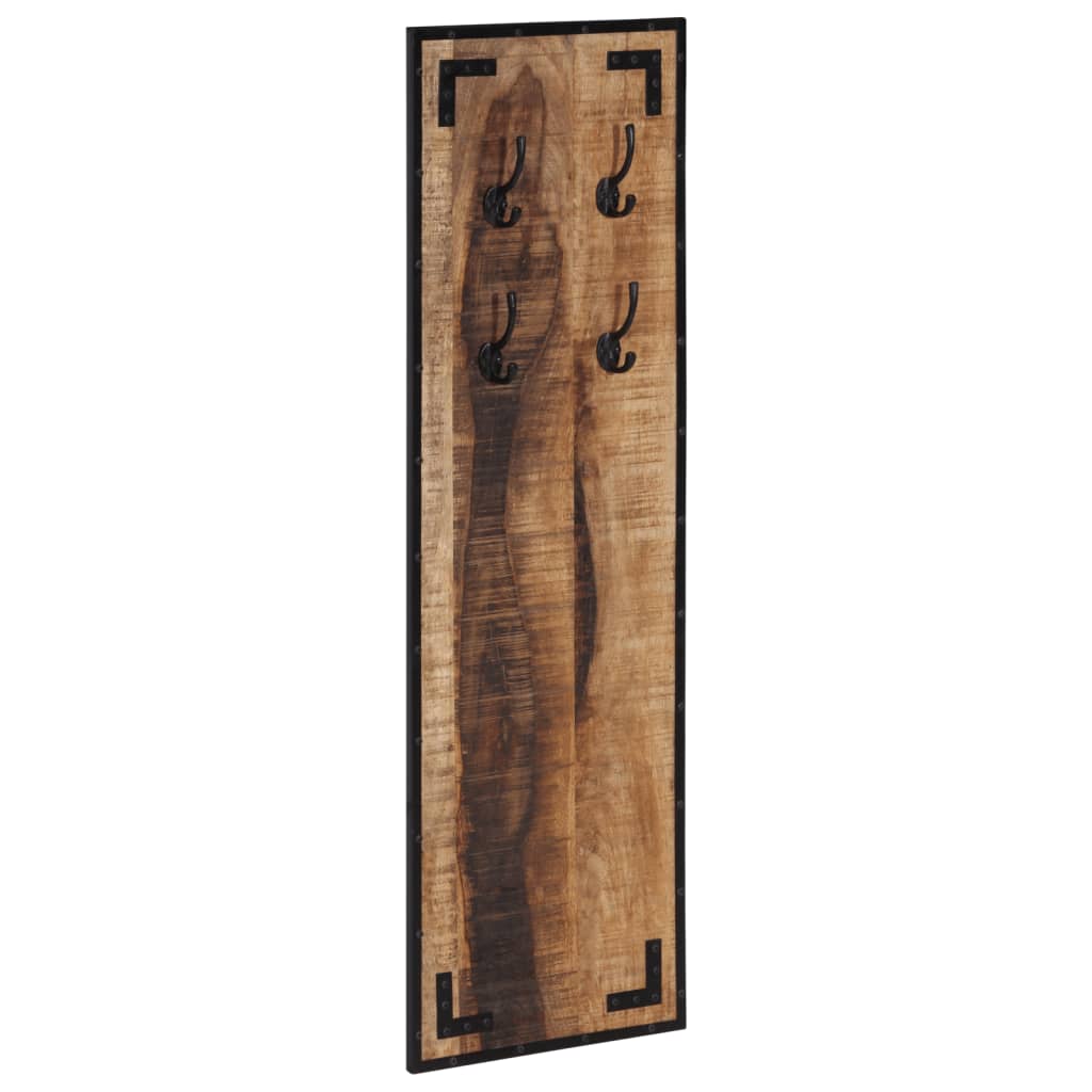 VidaXL Garderobenständer 35x8x110 cm aus massivem, rauem Mangoholz