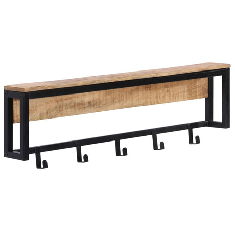 Vidaxx Garderobenständer 87x10x27 cm aus massivem, rauem Mangoholz