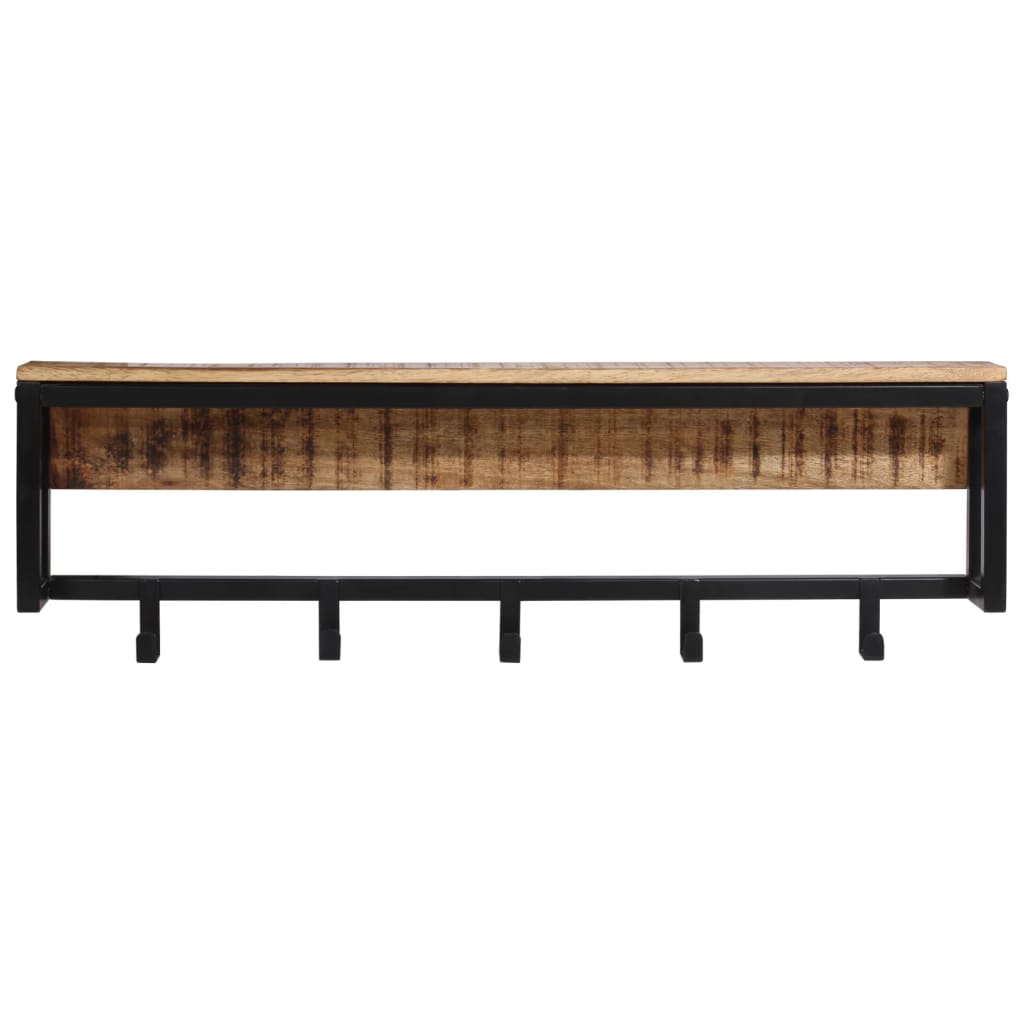 Vidaxl Coat Rack 87x10x27 cm Solid Mangowood