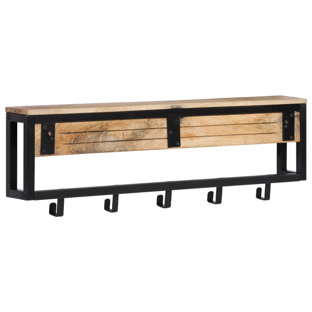 Vidaxl Coat Rack 87x10x27 cm solid mangowood