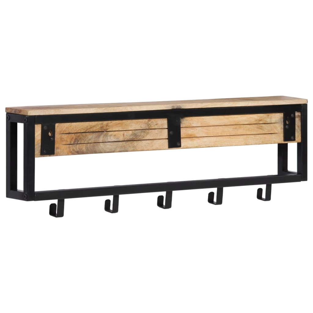 Vidaxx Garderobenständer 87x10x27 cm aus massivem, rauem Mangoholz