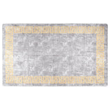 Tappeto vidaxl lavabile antiscivolo 120x170 cm di colore grigio e oro