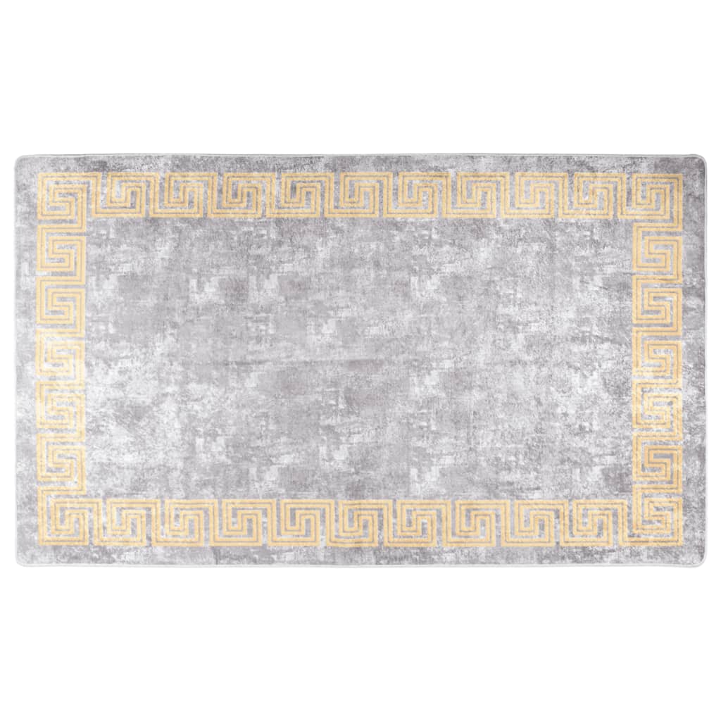 Vidaxx Teppich waschbar, rutschfest, 120 x 170 cm, Grau und Gold