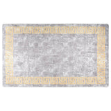 Vidaxl tapis lavable antidérapant 150x230 cm gris et or de couleur