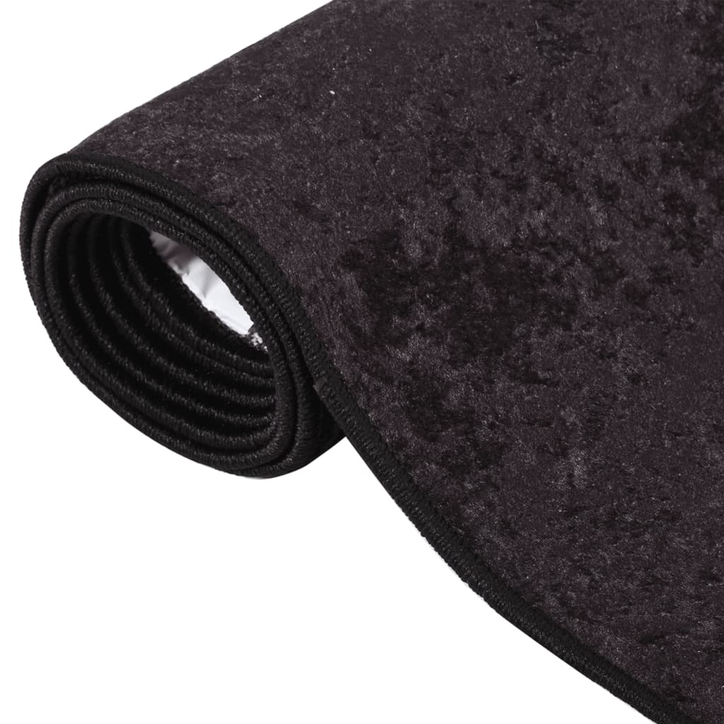 Vidaxl Rug Washable Anti-Slip 150x230 cm Anthracite-Colored