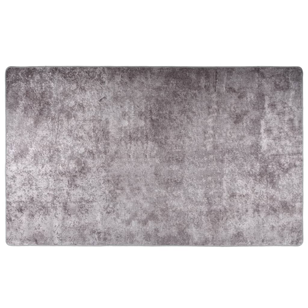 Tapis vidaxl Wasable Anti-Slip 120x170 cm Gray