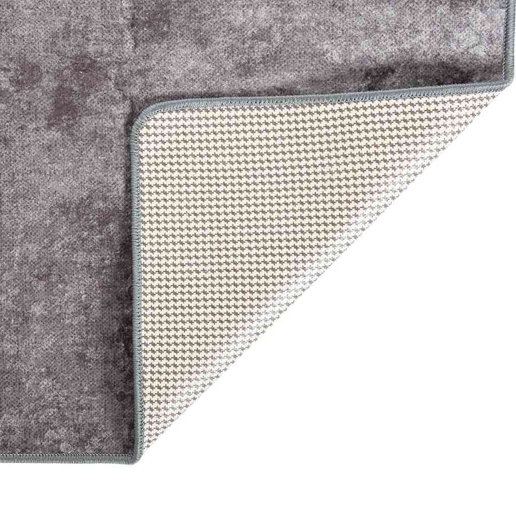 Vidaxx Teppich waschbar, rutschfest, 150 x 230 cm, grau