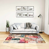 Vidaxx Teppich waschbar, rutschfest, 120 x 170 cm, Patchwork, mehrfarbig