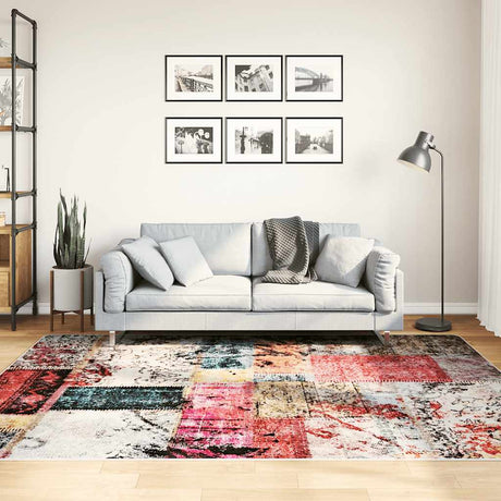 Vidaxx Teppich waschbar, rutschfest, 150 x 230 cm, Patchwork, mehrfarbig
