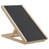 VidaXL Hunderampe 70x35 cm massives Kiefernholz grau