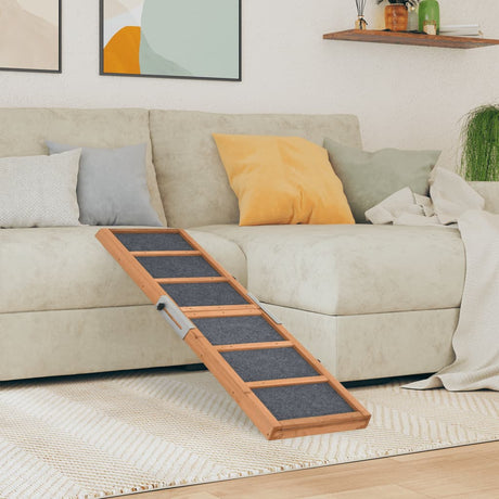 Vidaxl Dog Run Board 120 x 30 cm Festkiefergrau