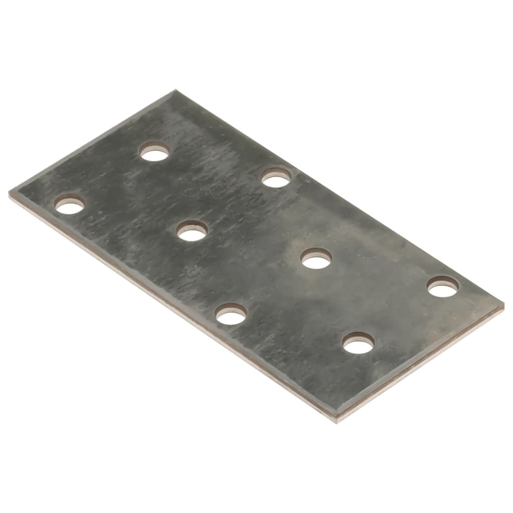 VidaXL-Platten perforiert 60 Stück 2 mm 80x40 mm verzinkter Stahl