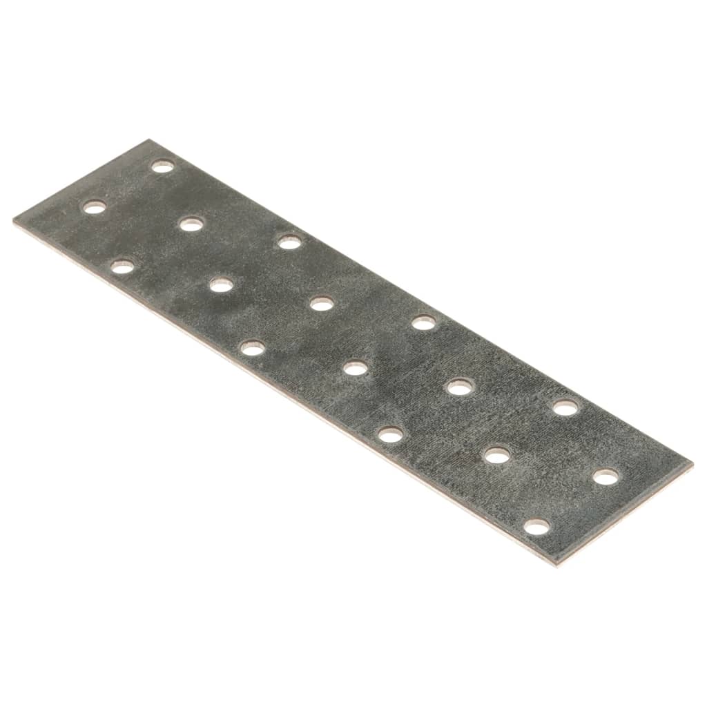 Vidaxl plates perforated 60 pcs 2 mm 160x40 mm galvanized steel