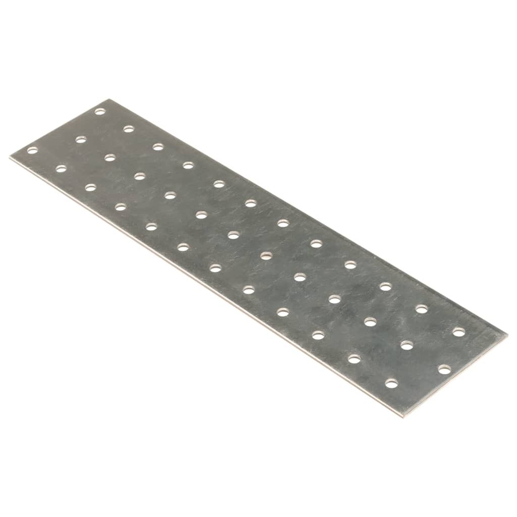 Placas Vidaxl perforadas 40 PCS 2 mm 240x60 mm de acero galvanizado