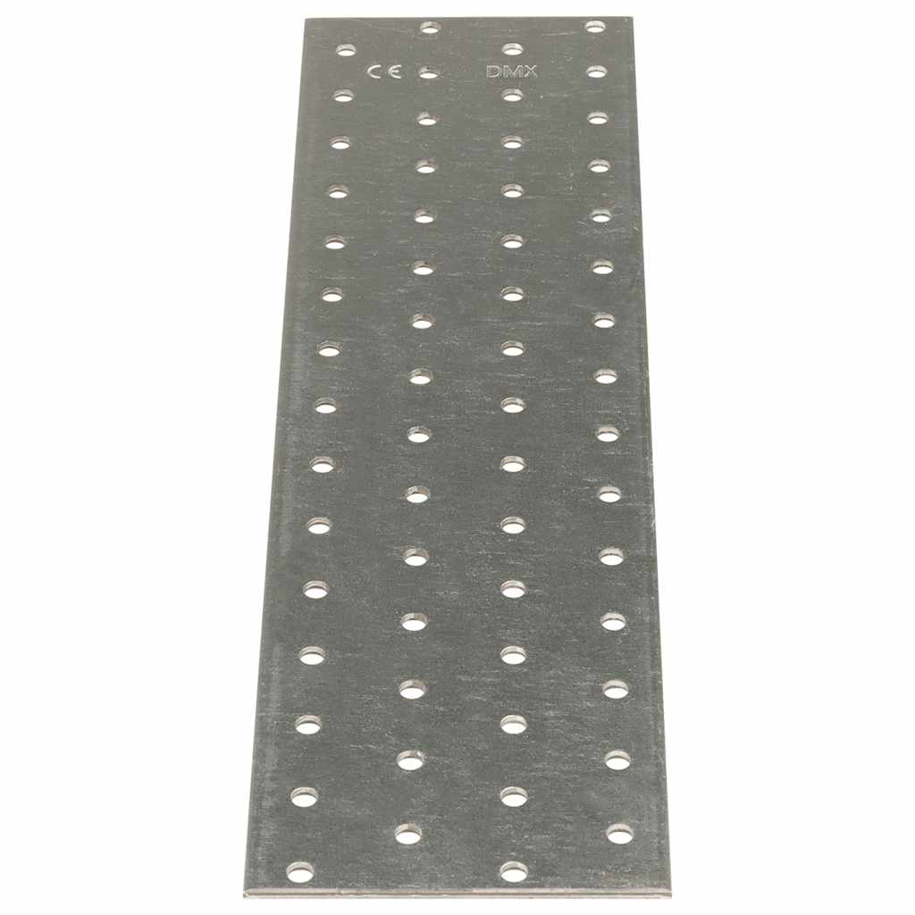 VidaXL-Platten perforiert, 20 Stück, 2 mm, 300 x 80 mm, verzinkter Stahl
