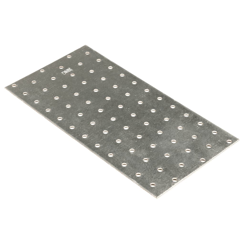 VIDAXL -Platten perforiert 20 PCs 2 mm 240x120 mm verzinkter Stahl