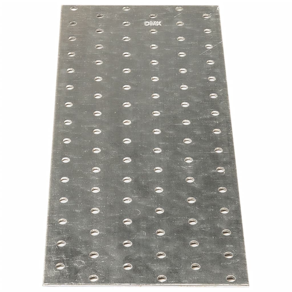 Plaques de vidaxl perforées 20 pcs 2 mm 300x120 mm en acier galvanisé