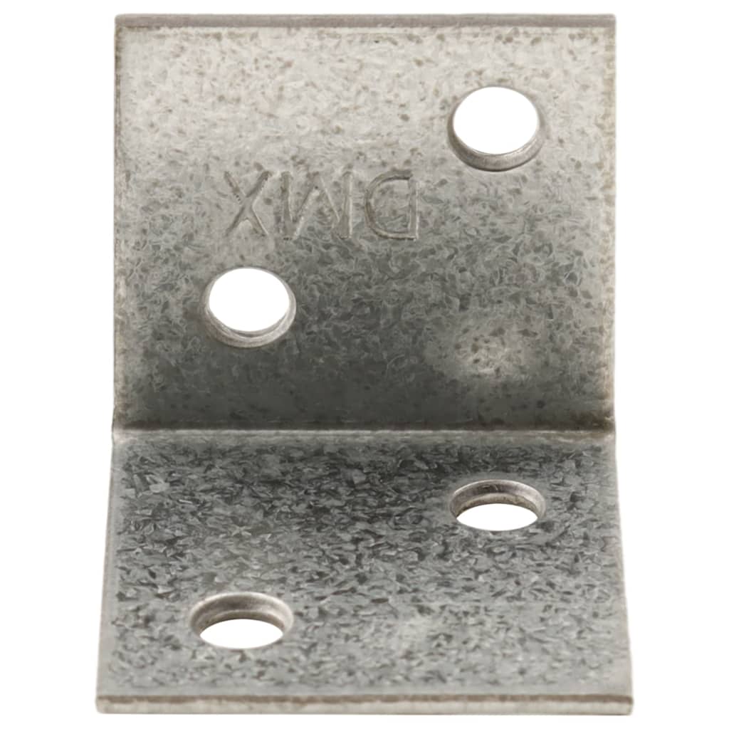 Vidaxl Hoek Klammern 150 Stück 30x25x30 mm verzinkter Stahl 2 mm dick