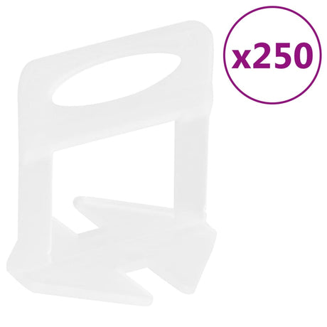 Vidaxxl Nivellierklemmen für Fliesen 250 Stück 3 mm