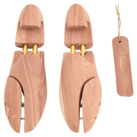 VidaXL Schuhspanner mit Schuhlöffel EU 38-39 aus massivem Zedernholz