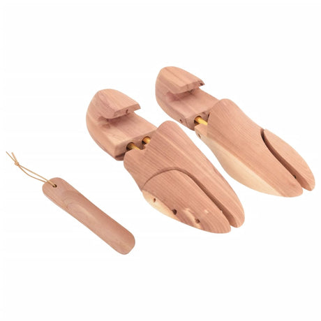 VidaXL Schuhspanner mit Schuhlöffel EU 40-41 aus massivem Zedernholz