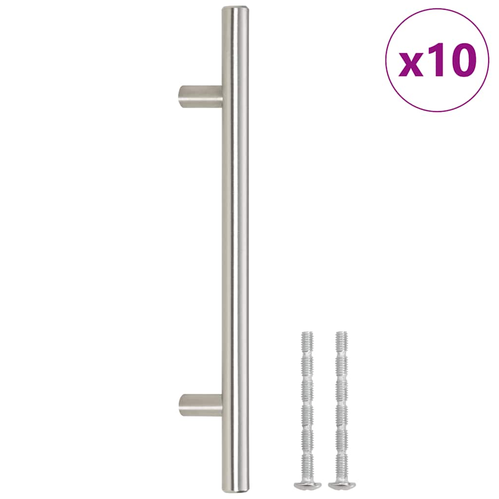 Vidaxl handles 10 st 160 mm stainless steel silver colored