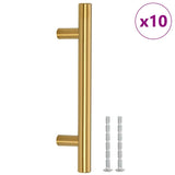 VidaXL Griffe 10 Stk. 96 mm Edelstahl goldfarben