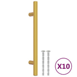 Vidaxl Handelen 10 st 128 mm Edeless Stol Gold faarweg