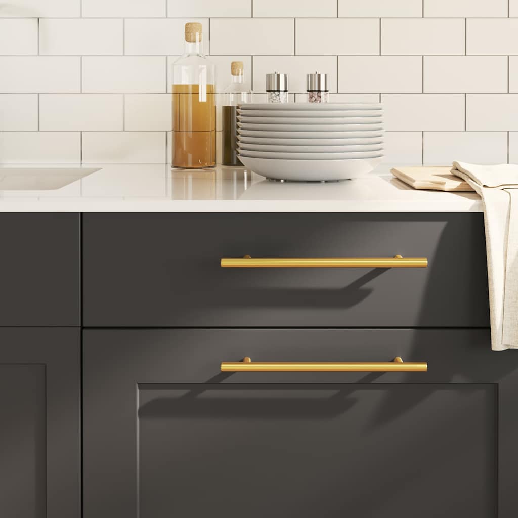 VidaXL Griffe 5 Stück 192 mm Edelstahl goldfarben