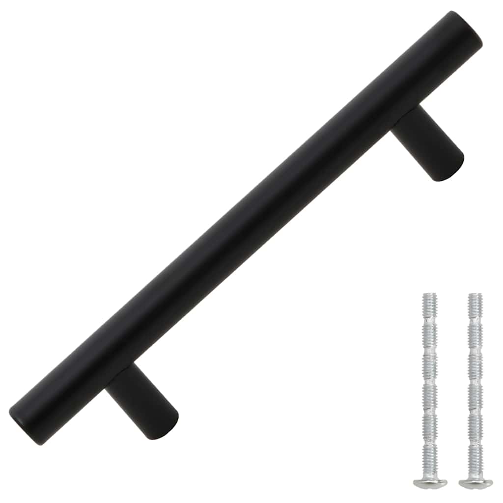 VidaXL Griffe 10 Stück 96 mm Edelstahl schwarz