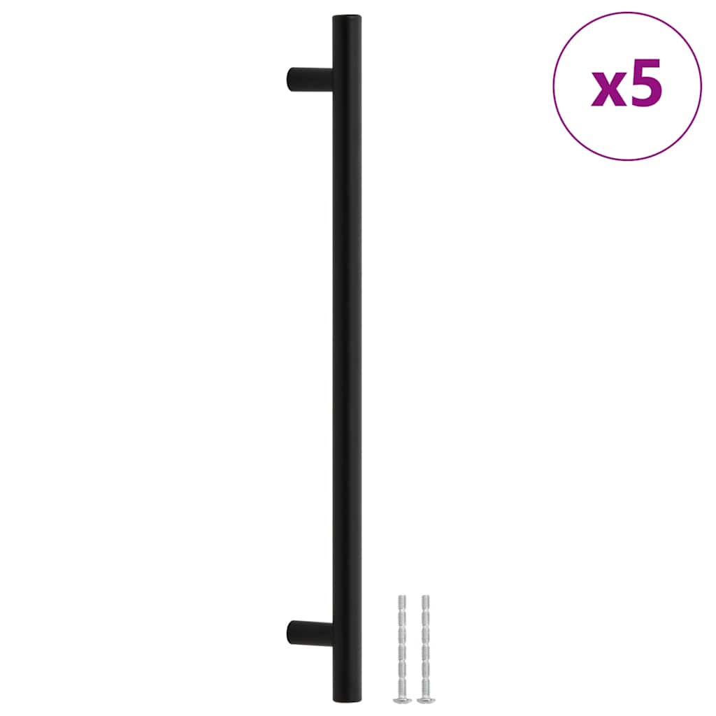 VidaXL Griffe 5 Stück 224 mm Edelstahl schwarz