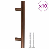 Vidaxl gère 10 st 96 mm en acier inoxydable en bronze coloré