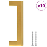VidaXL Griffe 10 Stück 96 mm Edelstahl goldfarben