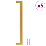 Vidaxx Griffe 5 Stück 224 mm Edelstahl goldfarben