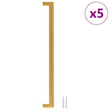 VidaXL Griffe 5 Stück 320 mm Edelstahl goldfarben