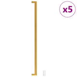 VidaXL Griffe 5 Stück 480 mm Edelstahl goldfarben