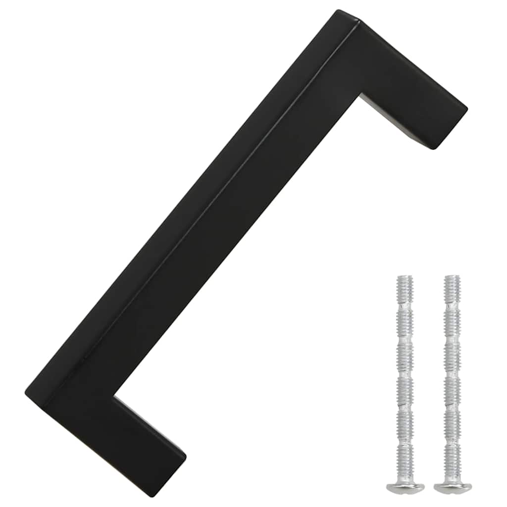 VidaXL Griffe 10 Stück 96 mm Edelstahl schwarz
