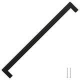 VidaXL Griffe 5 Stück 320 mm Edelstahl schwarz