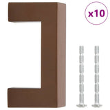 VidaXL Griffe 10 Stück 64 mm Edelstahl bronzefarben
