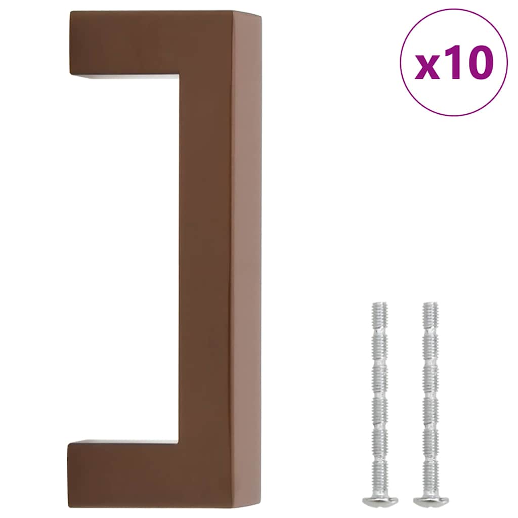 VidaXL Griffe 10 Stück 96 mm Edelstahl bronzefarben