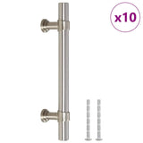 Vidaxl gère 10 st 96 mm en acier inoxydable en argent coloré