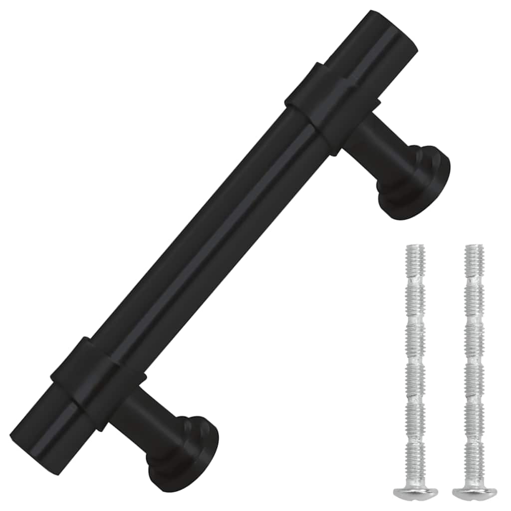 VidaXL Griffe 10 Stück 64 mm Edelstahl schwarz
