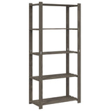 Vidaxx Lagerregal 5-lagig 80x38x170 cm massives Kiefernholz grau