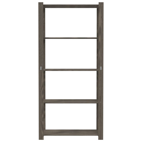 Vidaxx Lagerregal 5-lagig 80x38x170 cm massives Kiefernholz grau